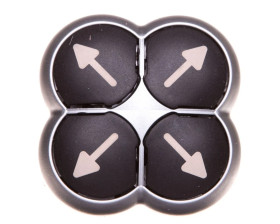 Napęd przycisku 4-ro pozycyjny czarny /strzałki/ z samopowrotem M22-D4-S-X7 286336