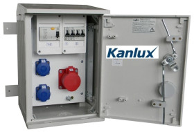 Rozdzielnica budowlana na elewację (2X2P+Z, 1X16A/5P) KANLUX RB26X40K40-00012W-E0_KANLUX