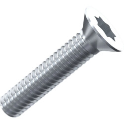 Countersunk head screw, TX, M2, Ø 3.8 mm, 4 mm, steel, stainless, ISO 14581, 001.60.102