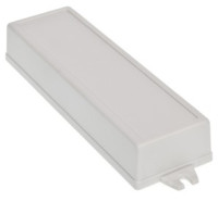 Z-51UJ Obudowa z tworzywa Z51 wymiary: 155x49x27mm - pełna - uszy na krótszej krawędzi - jasna - polistyren