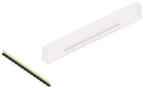 Pin header, 30 pole, pitch 2 mm, angled, black, SLY7SMD03630SSM