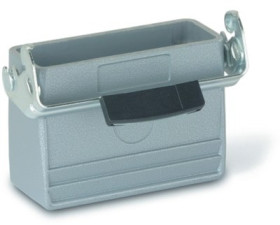 Grommet housing, size HA10, aluminum alloy, M20, straight, longitudinal bow locking, IP65, 79450400