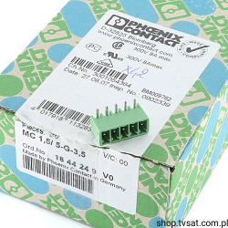 MC1,5-5-G-3,5 1844249 Header Connector 5 Pin THT PHOENIX