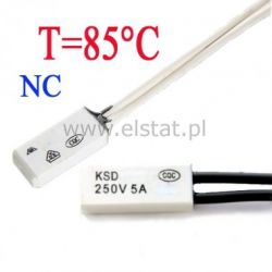 Termostat bimetaliczny NC 85C 5A/250V KSD9700