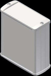 Aluminum Profile enclosure, (L x W x H) 100 x 85 x 37 mm, gray, TEKAM-21.7