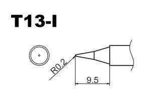 Grot T13-I stożek prosty "ołówkowy"