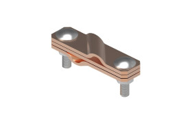 Złącze krzyżowe skośne pręt-pręt 3-elem. miedź 116.4 CU 11600403