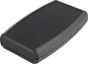 ABS handheld enclosure, (L x W x H) 147 x 90 x 25 mm, black (RAL 9005), IP65, 1553WDBK