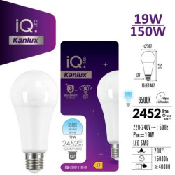 Żarówka LED E27 IQ-LED A67 N 19W-CW 2452lm 6500K barwa zimna 3 lata Gwarancji 33748