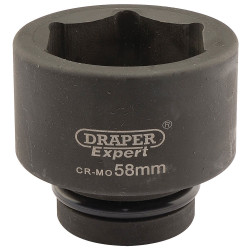 Draper Expert 05128 Expert 58mm 1" Square Drive Hi-Torq® 6 Point Impact Socket