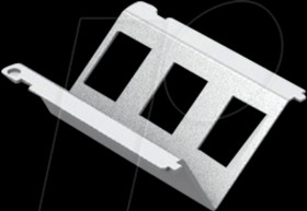 ABG00016 mounting plate 3x Keystone-Module, galvanized