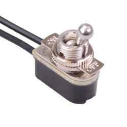 TA-02A-A On-Off Prewired 12mm Toggle Switch SPST 3A 250VAC
