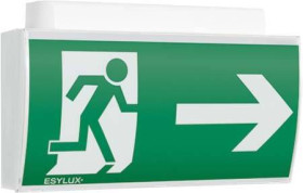 ESYLUX EN10061820 Oznakowanie drogi awaryjnej z podświetleniem EEK żarówka specjalna Montaż ścienny w prawo