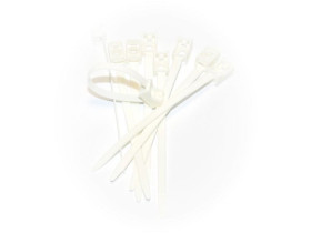 Uchwyt paskowy uniwersalny UP-1035 biały 100 sztuk TRYTYT