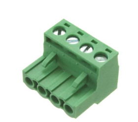 Klucz polaryzacyjny 4 -pinowe raster 5.08mm Swobodne zawieszanie (przelotowe) Żeński RS PRO