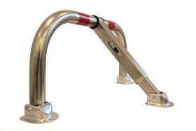 Składana barierka parkingowa Bariera parkingowa Szary