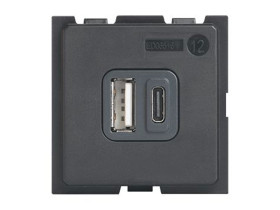 LIVING NOW Ładowarka USB A+C - 2 moduły K4287C2 LEGRAND