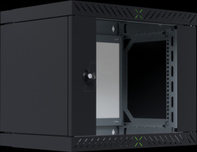 WGX-0906TS.G1 19" wall-mounted housing, 9U, depth 400 - 600 mm, Flat Pack