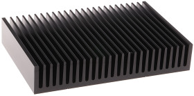 Radiator 100 x 150 x 27mm 1.3K/W Uniwersalny Prostokątny Alu