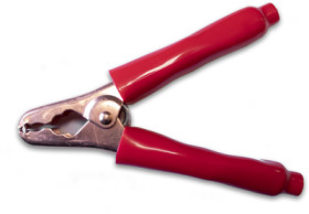 Battery clip, 400 A, 153 mm, red, BU-41C-2