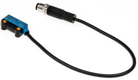 Czujniki fotoelektryczne Tłumienie tła w obudowie prostokątnej SICK PNP zakres 1 mm → 18 mm LED