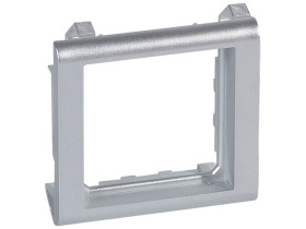 MOSAIC Uchwyt do wąskich ścianek 2 moduł aluminium do nr. ref. 080011 080295 LEGRAND