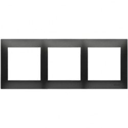 Ramka potrójna SIMON 54 Premium czarna matowa Kontakt Simon DR3/49
