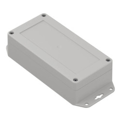 ZP160.80.45SUJ-IP67 TM ABS - Obudowa hermetyczna ZP160.80.45 jasna z uszami z wylewaną uszczelką i tulejkami mosiężnymi ABS