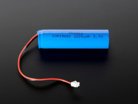 Adafruit Lithium Ion Cylindrical Battery - 3.7v 2200mAh