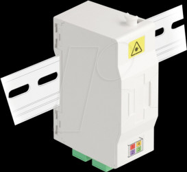 88097 FO connection box, top-hat rail, splice holder, 4x SC Simplex