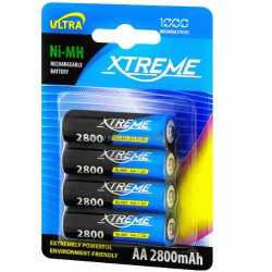 R6 Ni-MH 2800 mAh Xtreme Bx4 Baterie Ni-MH (niklowo-metalowo-wodorowy) wielokrotnego ładowania R6 AA 2800mAh.