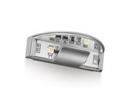 Klips oświetleniowy 2 SMD LED WW chrom DC12V do szklanej półki LD-KL2DCB-40 GTV