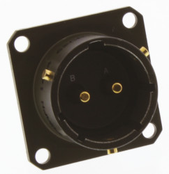 Złącze 2-pinowe Żeński Amphenol Limited Męski Montaż na kołnierzu MIL-DTL-26482 rozmiar 14