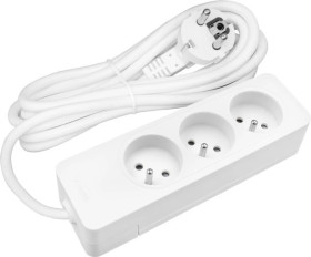 Przedłużacz przenośny 3- Krotny z uziemieniem /z przesłonami styków, przewód 1.0mm2, 1.5m/G3FD11B