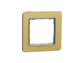 SEDNA DESIGN & ELEMENTS Ramka 1 pojedyncza szczotkowane złoto SDD371801 SCHNEIDER ELECTRIC