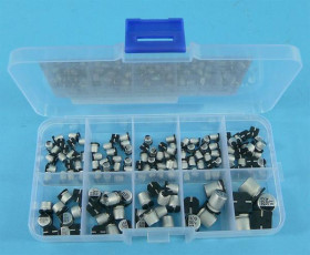 ZESTAW ELKO SMD 140szt 1-220uF po 5szt