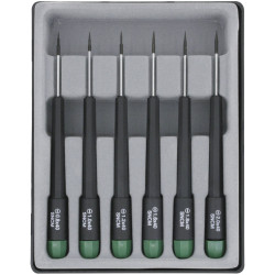 Donau 280-63 Screwdriver Set: 6-Piece Allen Hardened Tips Coloured Mount