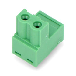 Listwa montażowa żeńska, 2-pinowa, raster 5,08mm, stalowa klatka