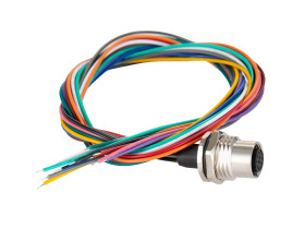 Złącze wielostykowe przemysłowe 12-pinowe, panelowe Gniazdo RS PRO