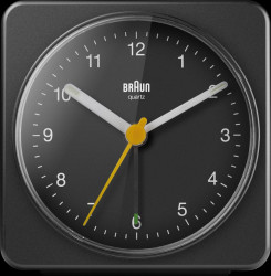 BC03B Quartz alarm clock black