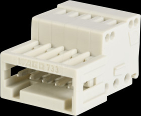 733-205 CAGE-CLAMP pin header, micro, spacing of 2.5, 5-pin