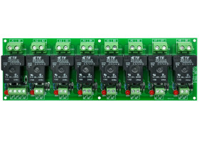 CZH-Labs 24V Passive 8 SPST-NO 30Amp Power Relay Module Board.