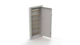 Rozdzielnica Podtynkowa Metalowa 108 Modułowa 6X18, 415X1035x130, Ral9003, Ip30