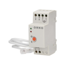 Czujnik zmierzchowy na szynę DIN z hermetyczną zewnętrzną sondą, IP65, 3000W