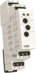 Timer Relay Montaż na szynie DIN 12 → 240V ac/dc SPDT 1-stykowy RS PRO 0.1 s → 10dni 10 funkcyjny