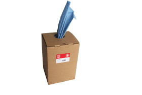 Ręcznik papierowy, 420 x 245mm, Niebieski, Rolka, arkusze: 150