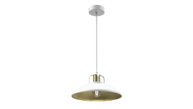 Lampa Wisząca Felix White/Gold 1Xe27 Mlp7704 Milagro