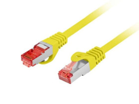 Patchcord kat.6 s/ftp lszh cu 1m żółty fluke passed lanberg PCF6-10CU-0100-Y
