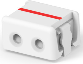 Connector, 2 pole, pitch 0.16 mm, straight, natural, 3-2106431-2