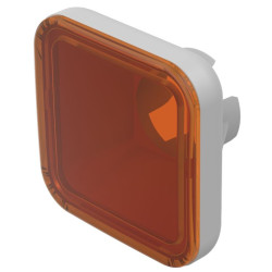 Soczewki do wskaźników, 70-921, Pomarańczowy, Kwadratowy, długość: 13.2